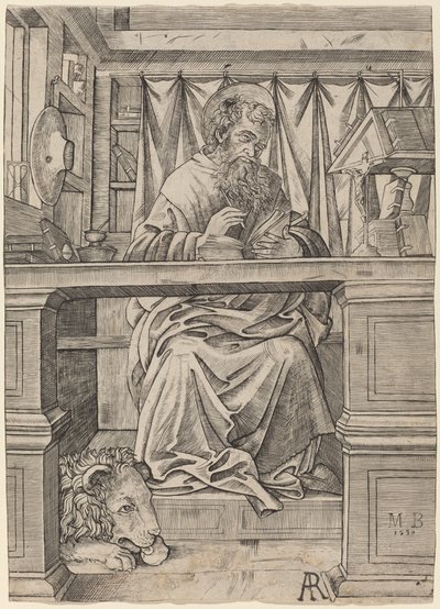 Saint Jerome in His Study by Giovanni Antonio da Brescia