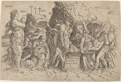 The Entombment by Giovanni Antonio da Brescia, after Andrea Mantegna
