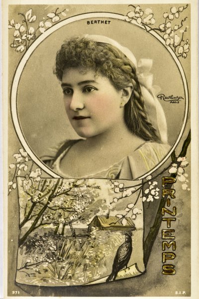 Postcard: Portrait of Berthet by Phillipe de Marlier