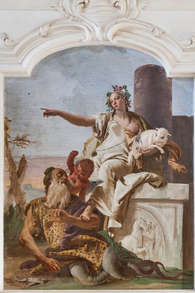 Innocence Sending Away Deceit by Giovanni Battista Tiepolo