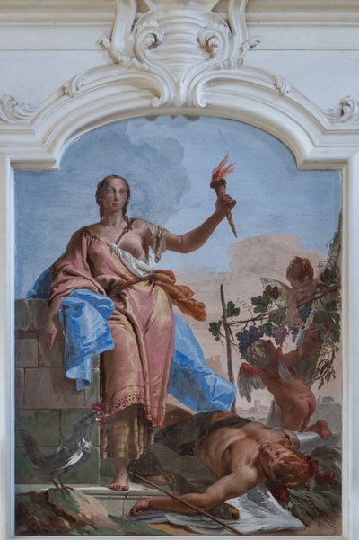 Vigilance triumphs upon Slumber by Giovanni Battista Tiepolo