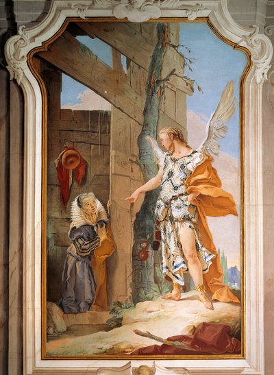 Sarah and the Angel by Giovanni Battista Tiepolo
