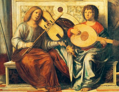 Cherubs Playing Musical Instruments by Giovanni Battista Cima da Conegliano