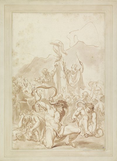 The Adoration of the Bronze Serpent by Giovanni Battista Cipriani