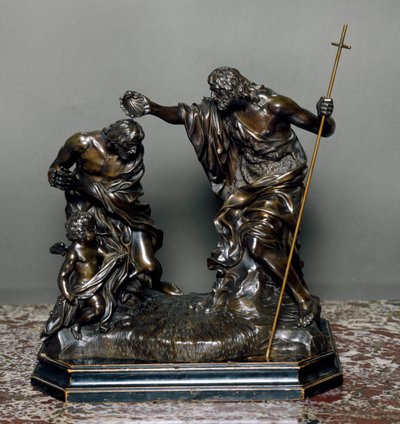 The Baptism of Jesus. Bronze Sculpture by Giovanni Battista Foggini