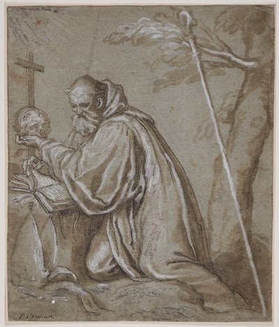 St Bernard in Penitence by Giovanni Battista Fontana