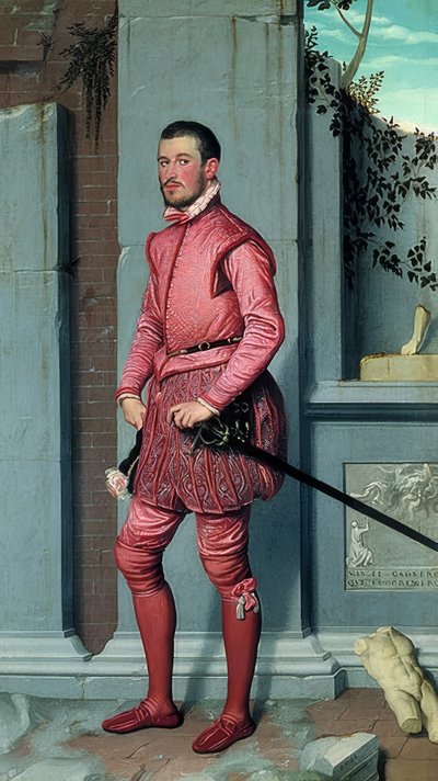Gian Gerolamo Grumelli. Around 1560 by Giovanni Battista Moroni