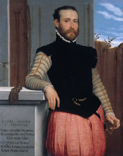 Portrait of Prospero Alessandri by Giovanni Battista Moroni