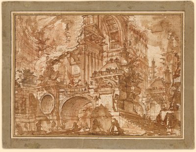 An Ancient Port by Giovanni Battista Piranesi
