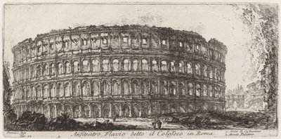 Flavian Amphitheater Known as the Colosseum by Giovanni Battista Piranesi