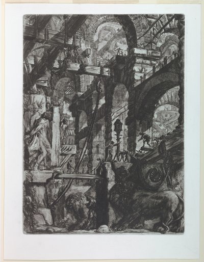 Carceri Series, Plate V by Giovanni Battista Piranesi