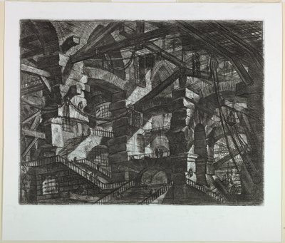 Carceri Series, Plate XIV by Giovanni Battista Piranesi