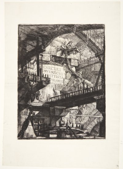 Imaginary Prisons. Title by Giovanni Battista Piranesi