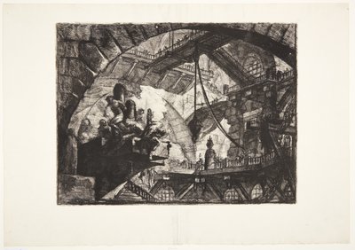 Prisoners on a Projecting Platform by Giovanni Battista Piranesi