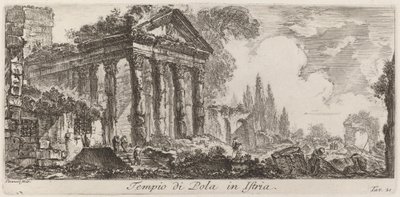 Temple of Pula in Istria by Giovanni Battista Piranesi