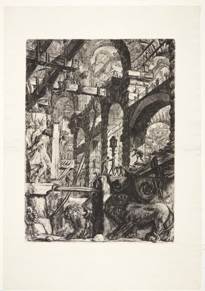 The Lion Bas-Reliefs by Giovanni Battista Piranesi