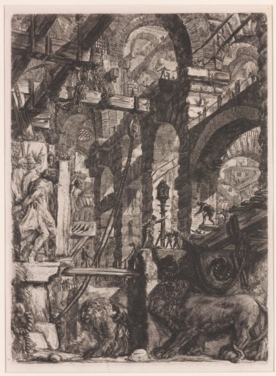 The Lion Bas-Reliefs by Giovanni Battista Piranesi