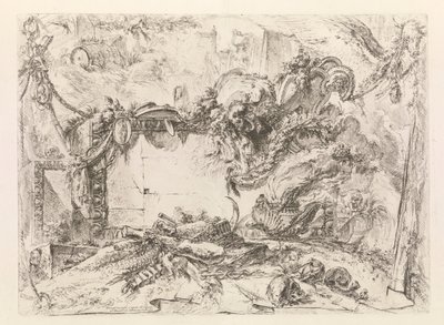 The Monumental Tablet, from Grotesques by Giovanni Battista Piranesi