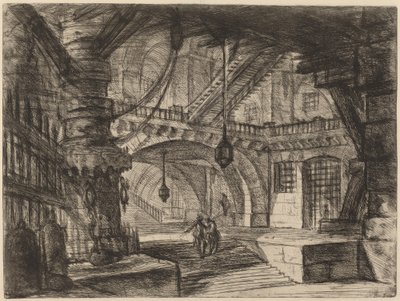 The Pier with Chains by Giovanni Battista Piranesi