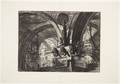 The Pier with a Lamp by Giovanni Battista Piranesi