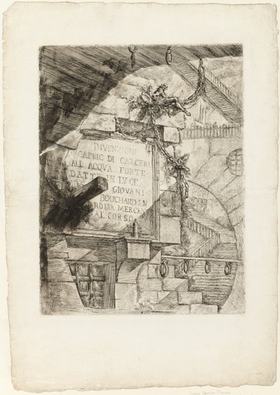 Title Page from Imaginary Prisons by Giovanni Battista Piranesi