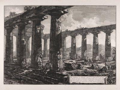 Interior View of the Temple by Giovanni Battista Piranesi