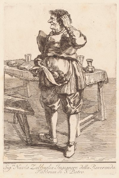 Sig. Nicola Zabbaglia by Giovanni Battista Piranesi, after Pier Leone Ghezzi