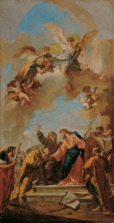 The Delivery of the Keys to Peter by Giovanni Battista Pittoni