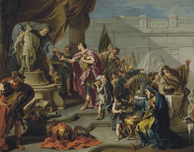 Scipio Paying Homage to Mars by Giovanni Battista Pittoni