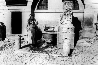 Women at a Fountain by Giovanni Battista Simone Unterveger