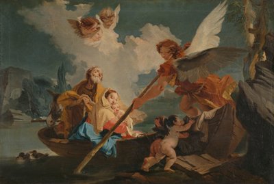 Flight into Egypt by Giovanni Battista Tiepolo (follower of)