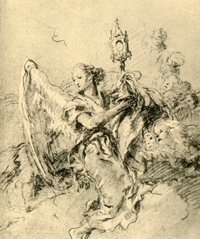 Angel with Monstrance, 1767-1769, 1928 by Giovanni Battista Tiepolo