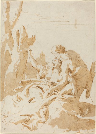 Angelica and Medoro by Giovanni Battista Tiepolo