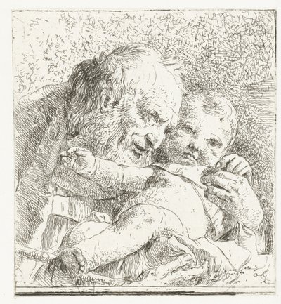 Saint Joseph with Christ Child in Arms by Giovanni Battista Tiepolo
