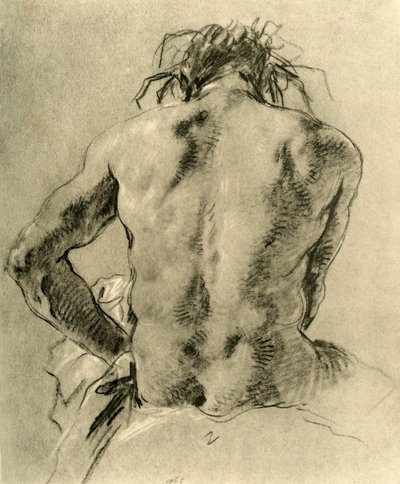 Nude back, 1751, 1928 by Giovanni Battista Tiepolo