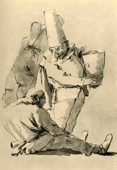 Pulcinelli, mid 18th century, 1928 by Giovanni Battista Tiepolo