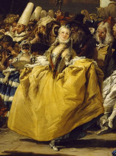 Carnival Scene or The Minuet by Giovanni Battista Tiepolo