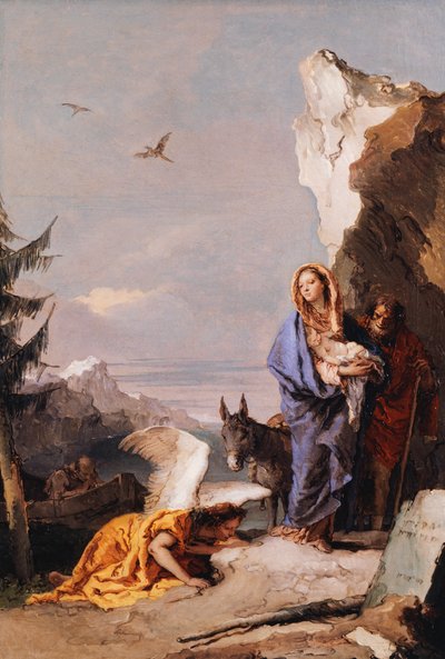 The Flight into Egypt by Giovanni Battista Tiepolo
