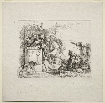 Various Caprices: Death Giving Audience by Giovanni Battista Tiepolo