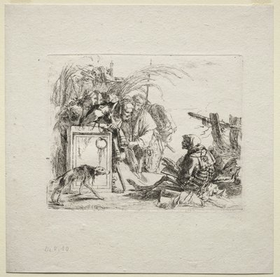 Various Caprices: Death Giving Audience, 1785 by Giovanni Battista Tiepolo