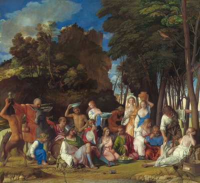 The Feast of the Gods. 1514/29 by Giovanni Bellini