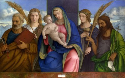 Madonna with Child and Saints by Giovanni Bellini