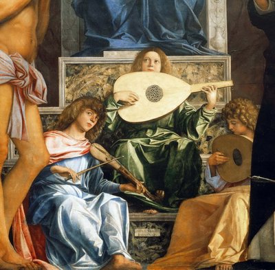 Pala di San Giobbe (detail) by Giovanni Bellini