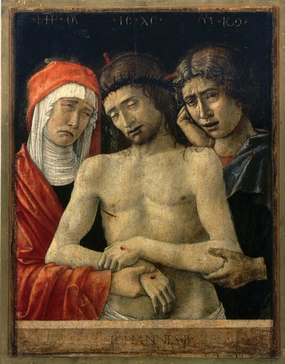 Pieta with the Virgin and St John by Giovanni Bellini