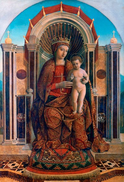The Virgin and Child Enthroned, c1475-1485 by Giovanni Bellini