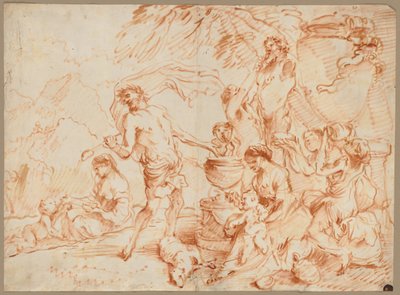 Bacchanal Before a Herm by Giovanni Benedetto Castiglione