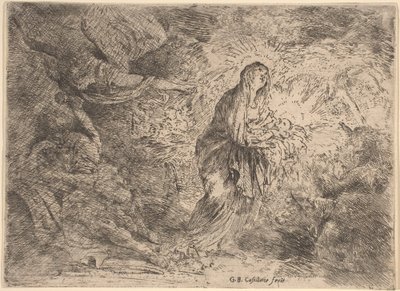 Joseph Awakened by the Angel by Giovanni Benedetto Castiglione