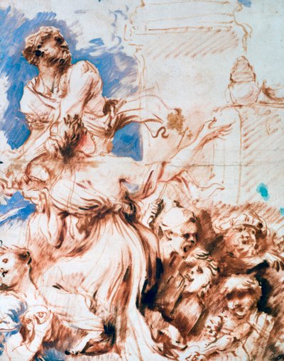 Pyrrha, c1635-1670 by Giovanni Benedetto Castiglione