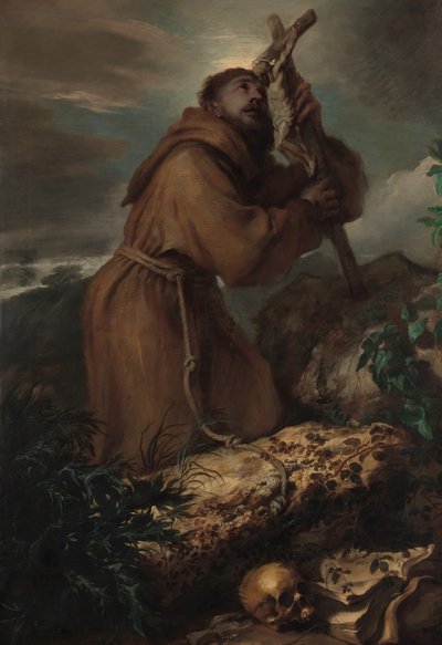 Saint Francis in Ecstasy, ca. 1650 by Giovanni Benedetto Castiglione