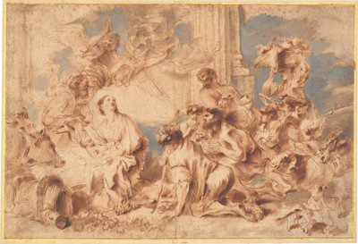 The Adoration of the Shepherds by Giovanni Benedetto Castiglione
